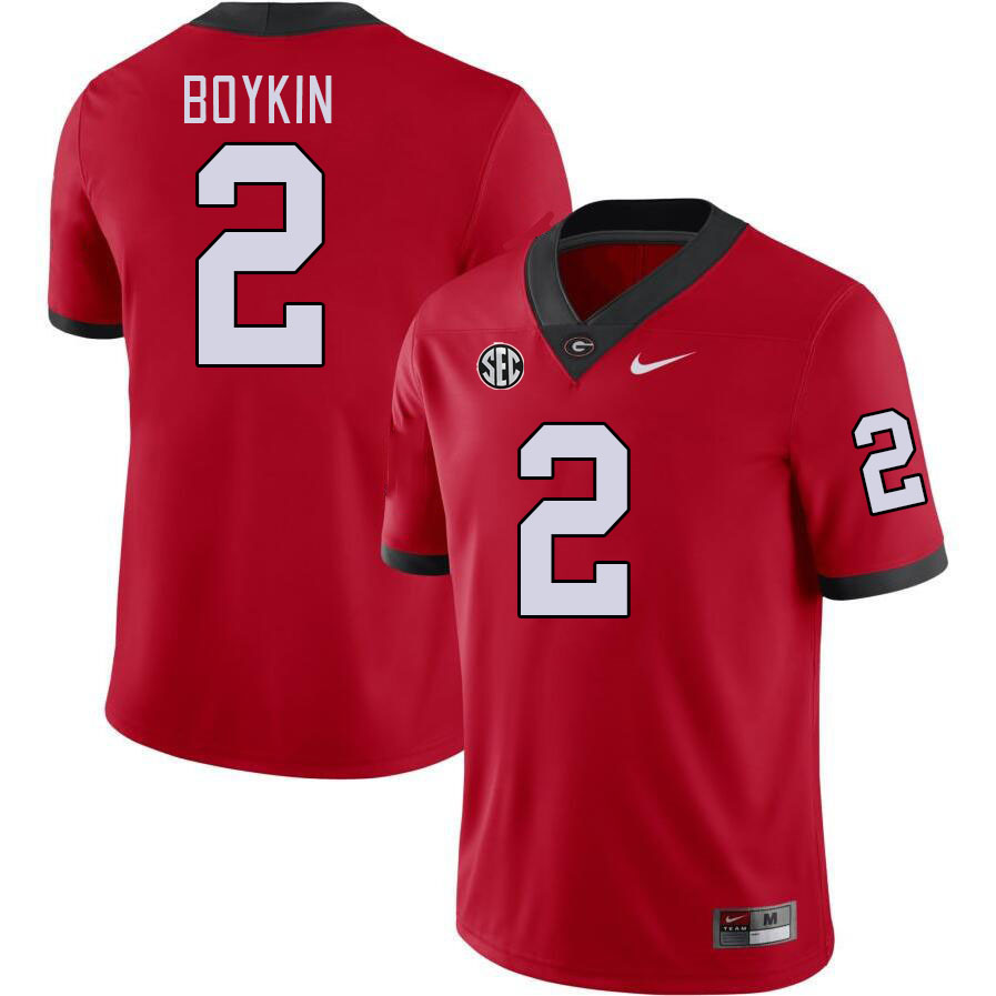 #2 Brandon Boykin Georgia Bulldogs Jerseys Football Stitched-Red